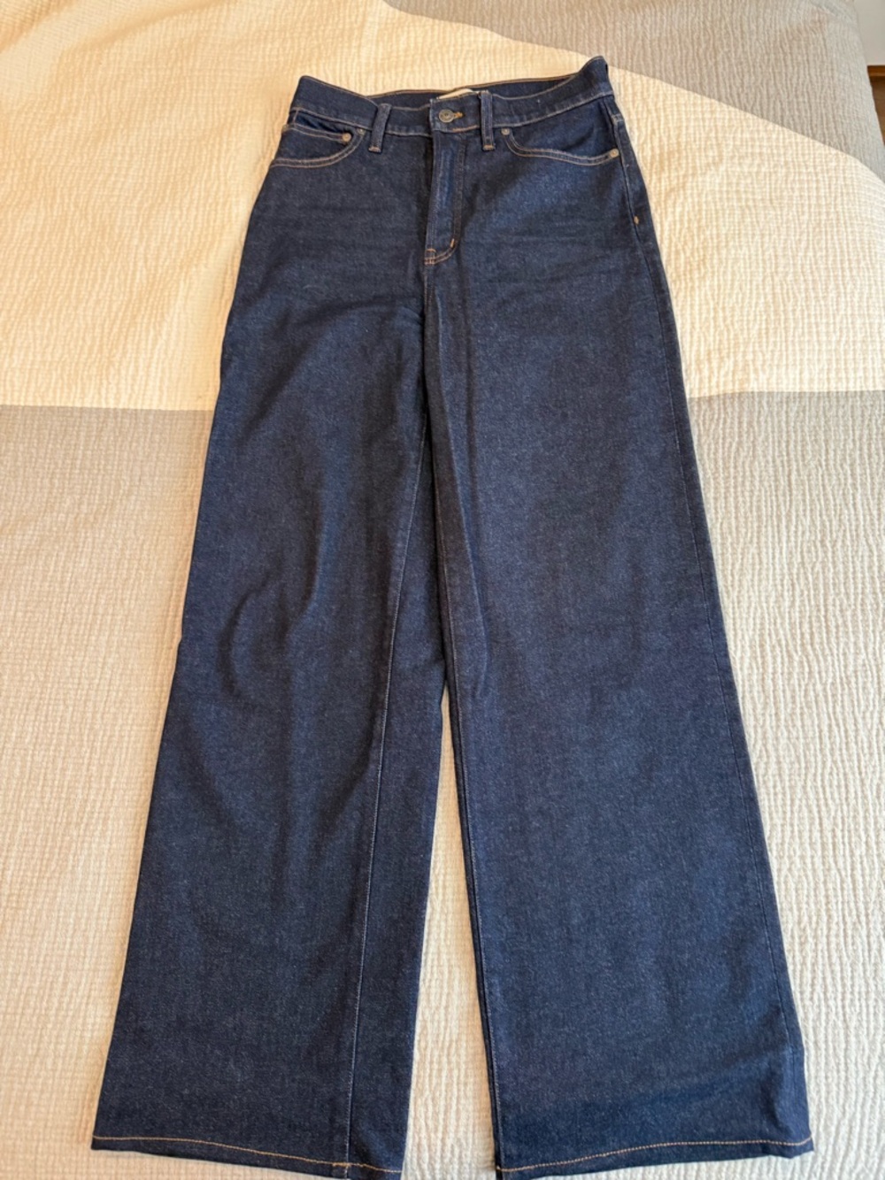 Madewell Perfect Vintage Wide Leg Dark Jean